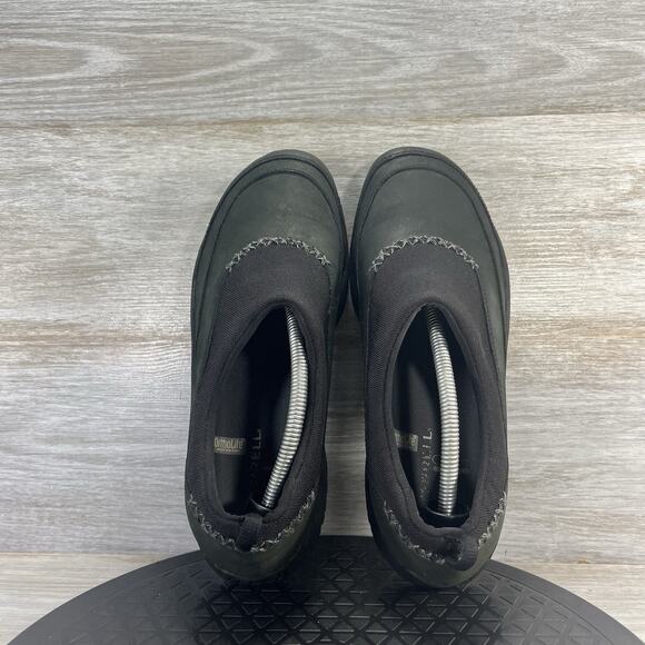 Merrell Women’s Encore Stowe Black Leather Slip-On Mules Size 9 - Picture 6 of 8